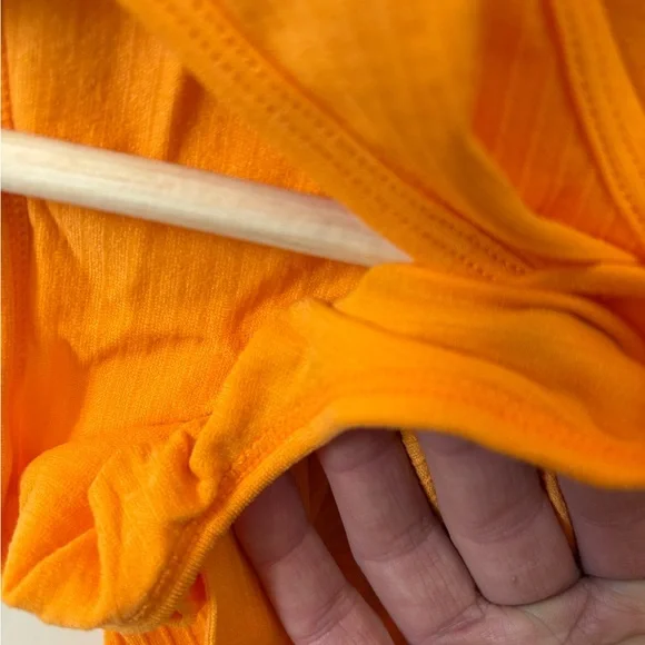 ZYIA Orange Ribbed Tank Top - Picture 4 of 5